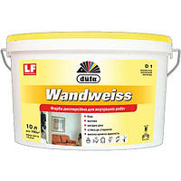Краска для стен и потолка водоэмульсионная Dufa Wandweiss (D1) мат белый 14 кг