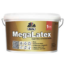 Надстійка латексна фарба MegaLatex (D120) глибоко-матовий білий 14 кг