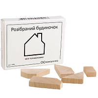 Мини головоломка Разобранный домик Заморочка 5002 деревянная Seli Міні головоломка Розібраний будиночок
