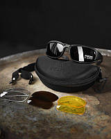 Тактические спортивные очки Daisy X7 (4 сменные линзы) + чехол ВТ6657