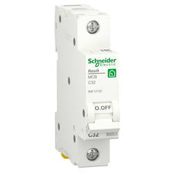 Автоматичний вимикач Schneider Electric RESI9 6kA 1P 32A C R9F12132 smart
