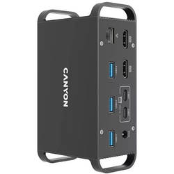 Порт-реплікатор Canyon Docking Station with 14 ports, with Type C female*4, USB3.0*2, USB2.0*2 CNS-HDS95ST smart