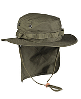 Панама тактическая MIL-TEC з хвостом L (12326101-904-L) защита шеи кепка мужская легкая весна лето Олива