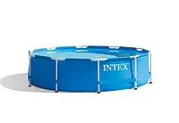 Каркасный круглый бассейн Intex 28202, бассейн с металлическим каркасом, 305 x 76 см, 4485 л, фильтр 1250 л/ч
