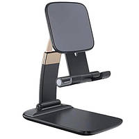 Держатель-подставка для телефона Essager Knight Foldable Desk Mobile Phone Holder Stand (Alloy) Black