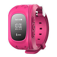 Детские смарт-часы с GPS навигатором Q50 (розовые)