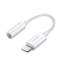 Переходник Ugreen US212 Lightning (тато) - 3.5mm Mini Jack (мама), 0.07 м White (UGR-30759)