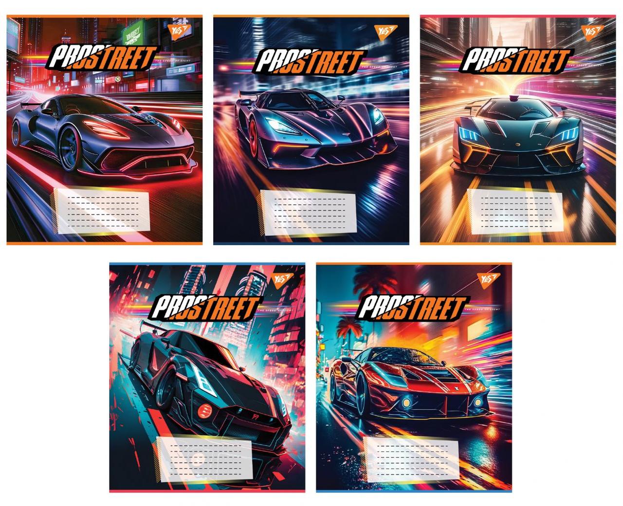 Набір зошитів 60арк. клітинка YES Prostreet, уп.10шт. (767146)