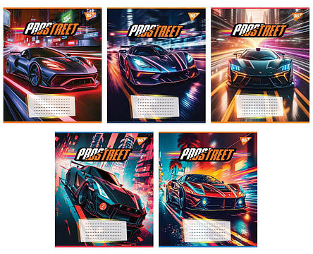 Набір зошитів 60арк. клітинка YES Prostreet, уп.10шт. (767146), фото 1