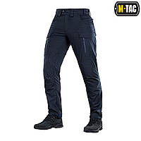 Тактичні штани M-TAC PATRIOT GENII FLEX DARK NAVY BLUE, водовідштовхувальні сині штани з просоченням для поліції та ДСНС мтак