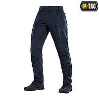 Тактические штаны M-TAC PATRIOT GENII FLEX DARK NAVY BLUE,водооталкивающие синие брюки с пропиткой для полиции