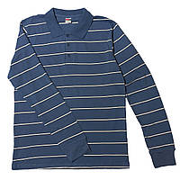 Чоловіча кофта ПОЛО бавовна Узбекистан Fazo-R р.48-56 синій