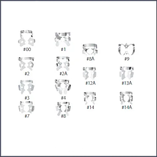 Кламмер кольорокодований крилатий HYGENIC®