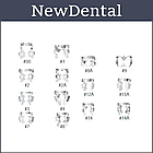 Кламмер кольорокодований крилатий 2A 1шт HYGENIC® GLOSS FINISH WINGLESS CLAMPS, фото 2