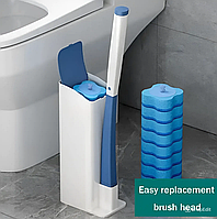 Универсальная щетка для уборки ванной со сменными насадками Toilet cleaner set XL-852
