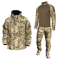 Комплект формы 3В1 Размер М Куртка Горка Штаны G3 с наколенниками и Убакс пиксель