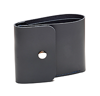 Жіночий гаманець 11*9 см Темно-синій, шкіряний гаманець складний MIVAX