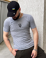 Мужская футболка с принтом Серый (S), стильная футболка для мужчин MIVAX
