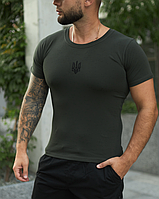 Чоловіча футболка з принтом Хакі (XL), стильна футболка для чоловіків MIVAX