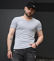 Мужская футболка Серый (S), футболка стильная, футболка для мужчин APEX