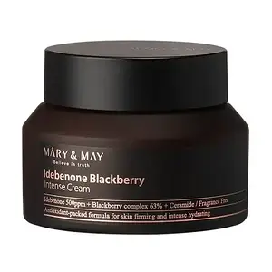 Інтенсивний крем з ідебеноном MARY&MAY Idebenone Blackberry Intensive Cream 70 г