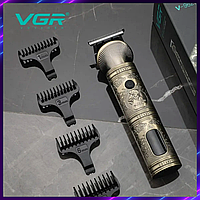 Универсальный аккумуляторный триммер для бороды VGR V-962 5W Триммер для мужчин Окантовочная машинка фри