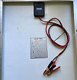Сонячна панель 64х36х2,5 см, 30Wt 18V 1,67А,  для зарядки, фото 3