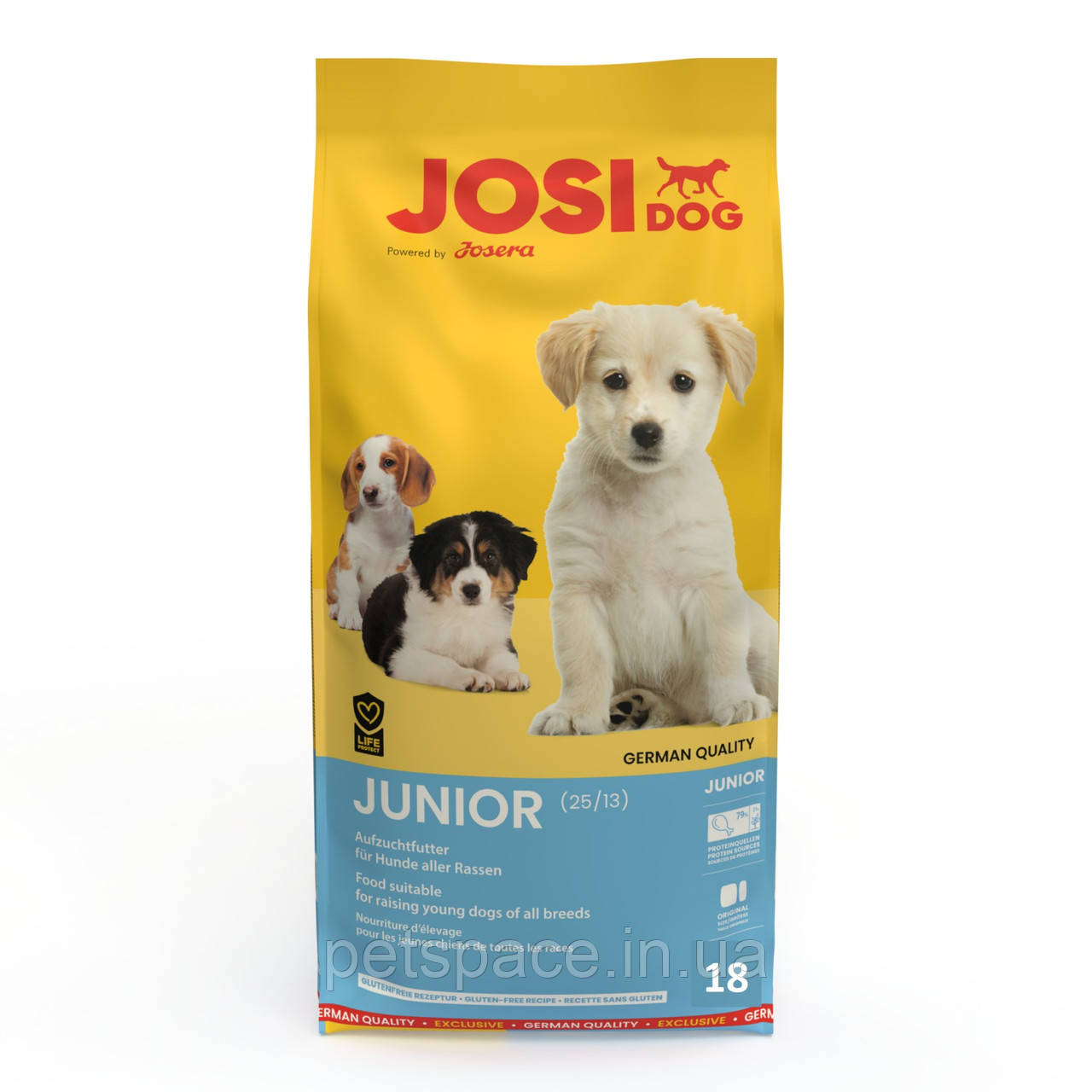 Корм JosiDog Junior (ЙозіДог Юніор для цуценят з 8-го тижня життя) 18кг.+БЕЗКОШТОВНА ДОСТАВКА!