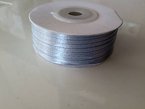 Стрічка атласна 3мм світло-сірий