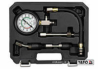 Компресометр для бензинових двигунів YATO : 2.1 МПа, М14, М18, з спорядженням, 5 шт + кейс [10]