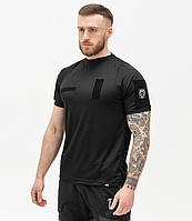 Тактическая футболка Triumph Черный L, футболка для военных, футболка потоотводная MIVAX