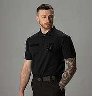 Тактическая футболка Police Черный XL, мужская футболка поло, футболка для военных MIVAX