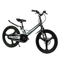 Велосипед двухколесный Corso «Revolt» 20" (магниевая рама, литые диски, 75% сборки) MG-20967 Серый