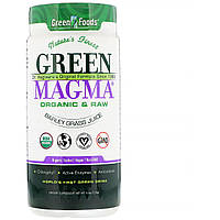Green Foods, Green Magma, сок из зеленых побегов ячменя в порошке, 150 г (5,3 унции)