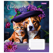 Набір зошитів 12арк. клітинка 1Вересня Charming companions, уп.25шт. (767186), фото 4