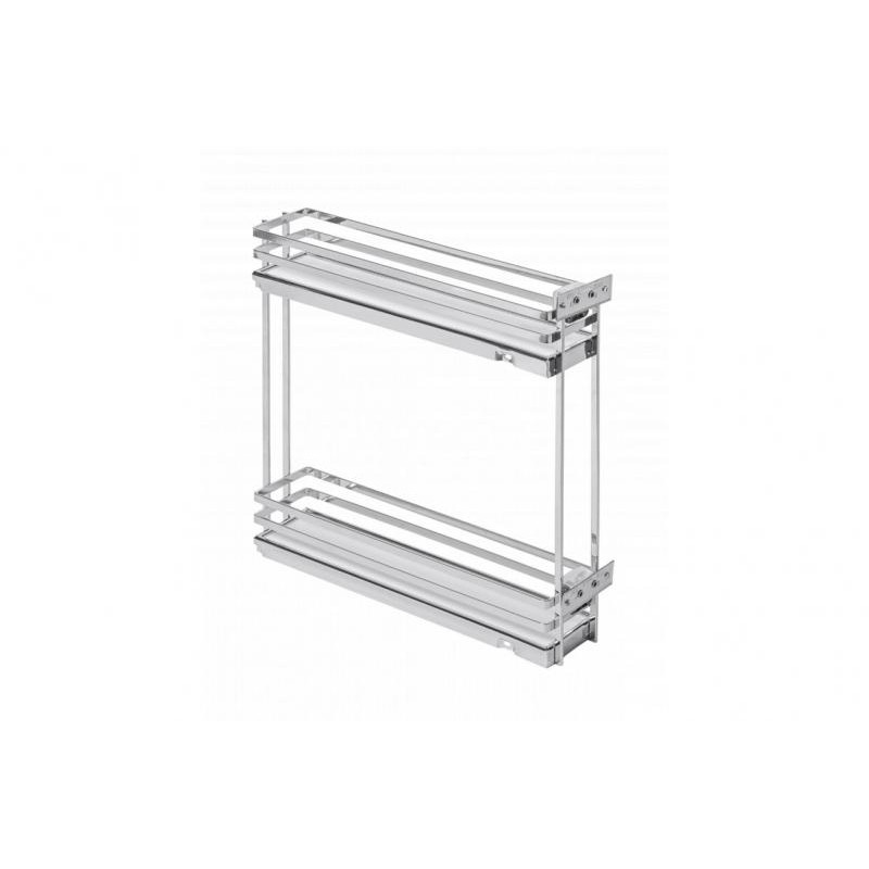 Карго 150 GTV MOVIX PRO бокове 2 полиці з килимком Хром/Білий, фото 1