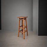 Високий Стілець Мілан для балконів барів кав'ярень з дерева Вільха власне виробництво 90см, фото 2
