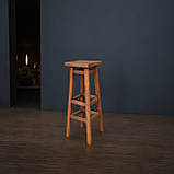 Високий Стілець Мілан для балконів барів кав'ярень з дерева Вільха власне виробництво 90см, фото 3