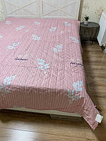 Покривало Барви папороть на рожевому стібане, поліефірне волокно 200 х 220 см