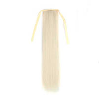 Шиньон накладной хвост на ленте Didaka прямые волосы 60 см "Блонд"