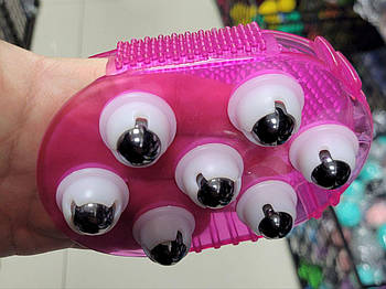 Масажер антицелюлітний рукавиця двостороння з магнітними насадками (комлектація 1 шт)