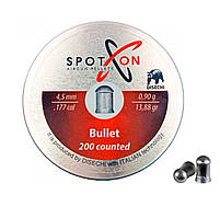 Кулі пневматичні SPOTON Bullet 4.5 мм, 200 шт, 0.9гр