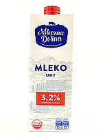 Молоко 3,2% жирности 1л Mleczna Dolina (Польша)