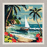 Картина за номерами Пейзаж. Сонячний берег 40*40 см Ідейка KHO 2781, фото 2