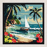 Картина за номерами Пейзаж. Сонячний берег 40*40 см Ідейка KHO 2781, фото 4