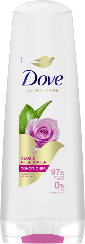Бальзам-ополіскувач Dove "Ultra Care з алоє та трояндовою водою" (350мл.)