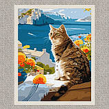 Картина за номерами Пухнастий котик на відпочинку 30*40 см Ідейка KHO 6608 exp, фото 2