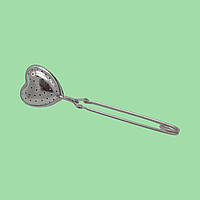 Сито-ложка металлическая Ситечко для заварки чая Сердце чайное ситечко L 16 cm VarioMarket