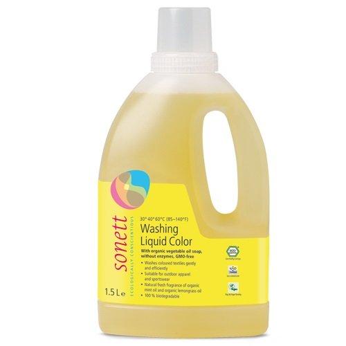 Рідкий органічний засіб Sonett для прання кольорових тканин, 1,5 л