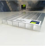 Сотовий полікарбонат прозорий PolyPlast 4мм, фото 2